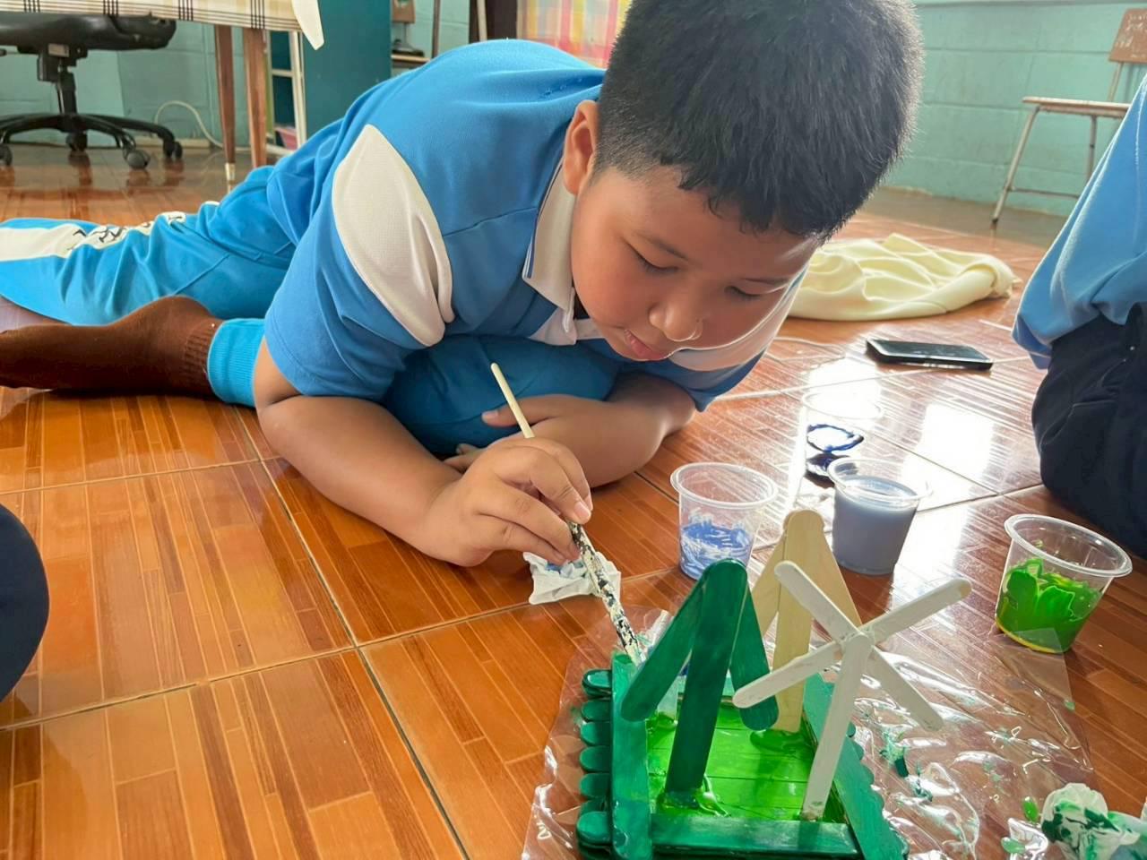 14. ค่ายศิลปะบูรณาการกับสาระการเรียนรู้สำหรับนักเรียนระดับประถมศึกษา ณ โรงเรียนบ้านโนนม่วง